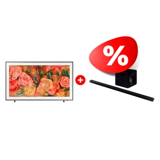 Комплект QLED The Frame телевизор Samsung QE55LS03DAUXCE + Саундбар Samsung HW-S800B/RU 