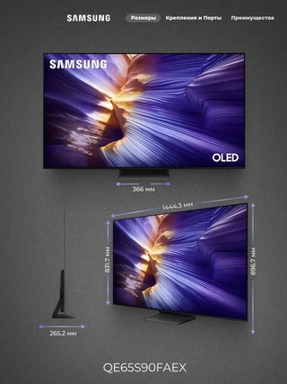 OLED телевизор Samsung QE65S90FAEXCE - фото 3