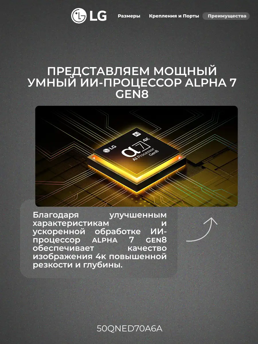 QNED телевизор LG 50QNED70A6A - фото 6