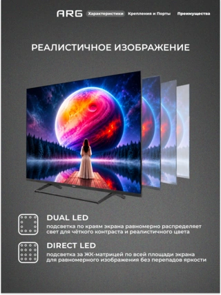 Mini-LED телевизор ARG ML65A - фото 4