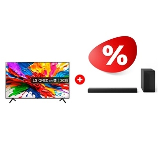 Комплект QNED телевизор LG 65QNED92A6A + Саундбар LG S60T 