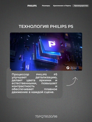 QLED телевизор Philips 75PQT8530/98 - фото 6