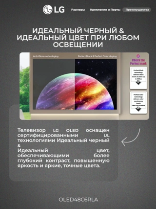 OLED телевизор LG OLED48C6RLA - фото 5