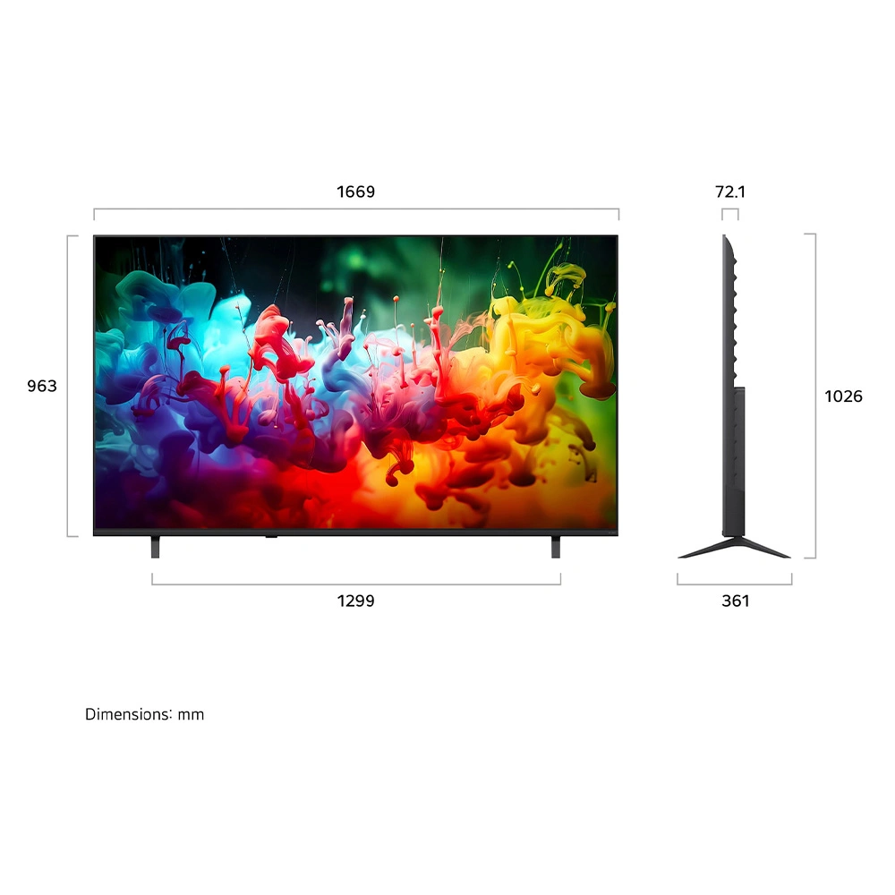 Комплект QNED телевизор LG 75QNED70B6A + Саундбар LG S70TY  - фото 3