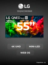 LG QNED теледидары 55QNED80B6B - фото 2