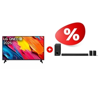 Комплект QNED телевизор LG 43QNED70A6A + Саундбар LG S80TR 