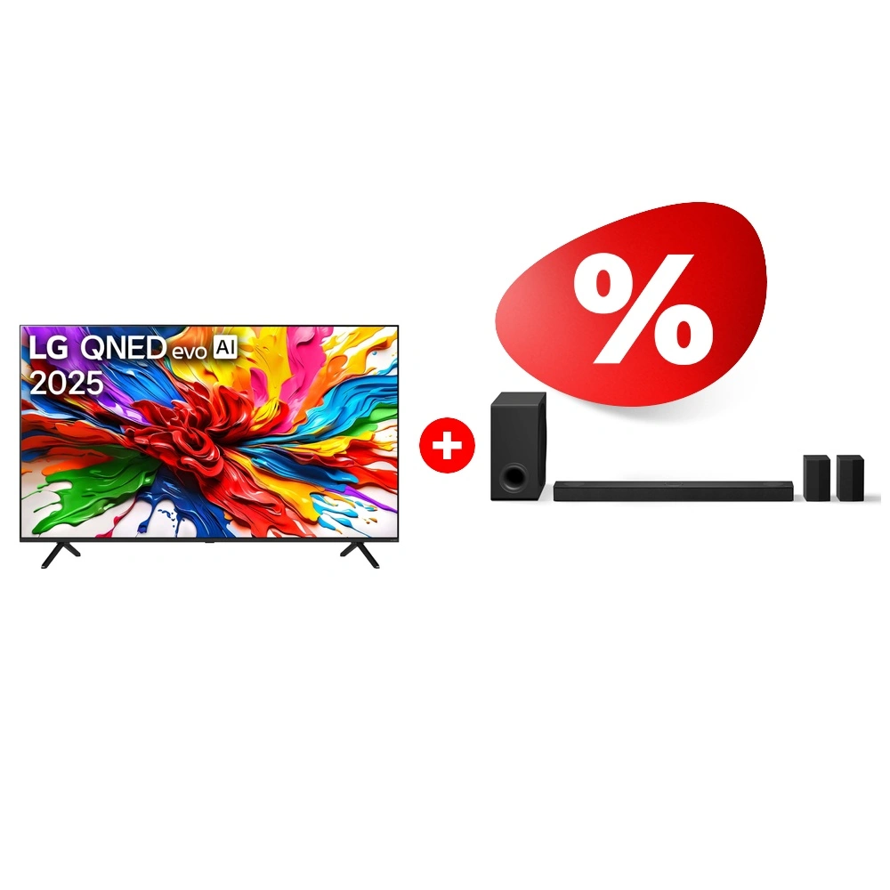 Комплект QNED телевизор LG 85QNED92A6A + Саундбар LG S80TR 