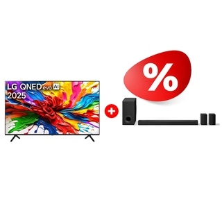 Комплект QNED телевизор LG 85QNED92A6A + Саундбар LG S80TR 