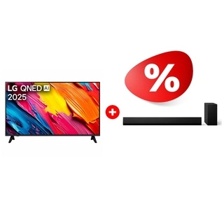 Комплект QNED телевизор LG 43QNED70A6A + Саундбар LG SG10TY 