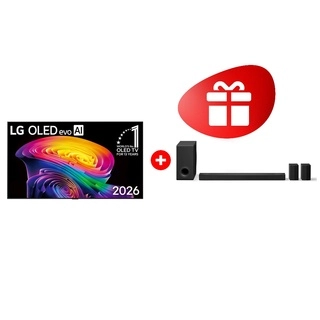 Комплект OLED телевизор LG OLED77C6RLA + Саундбар LG S80TR 