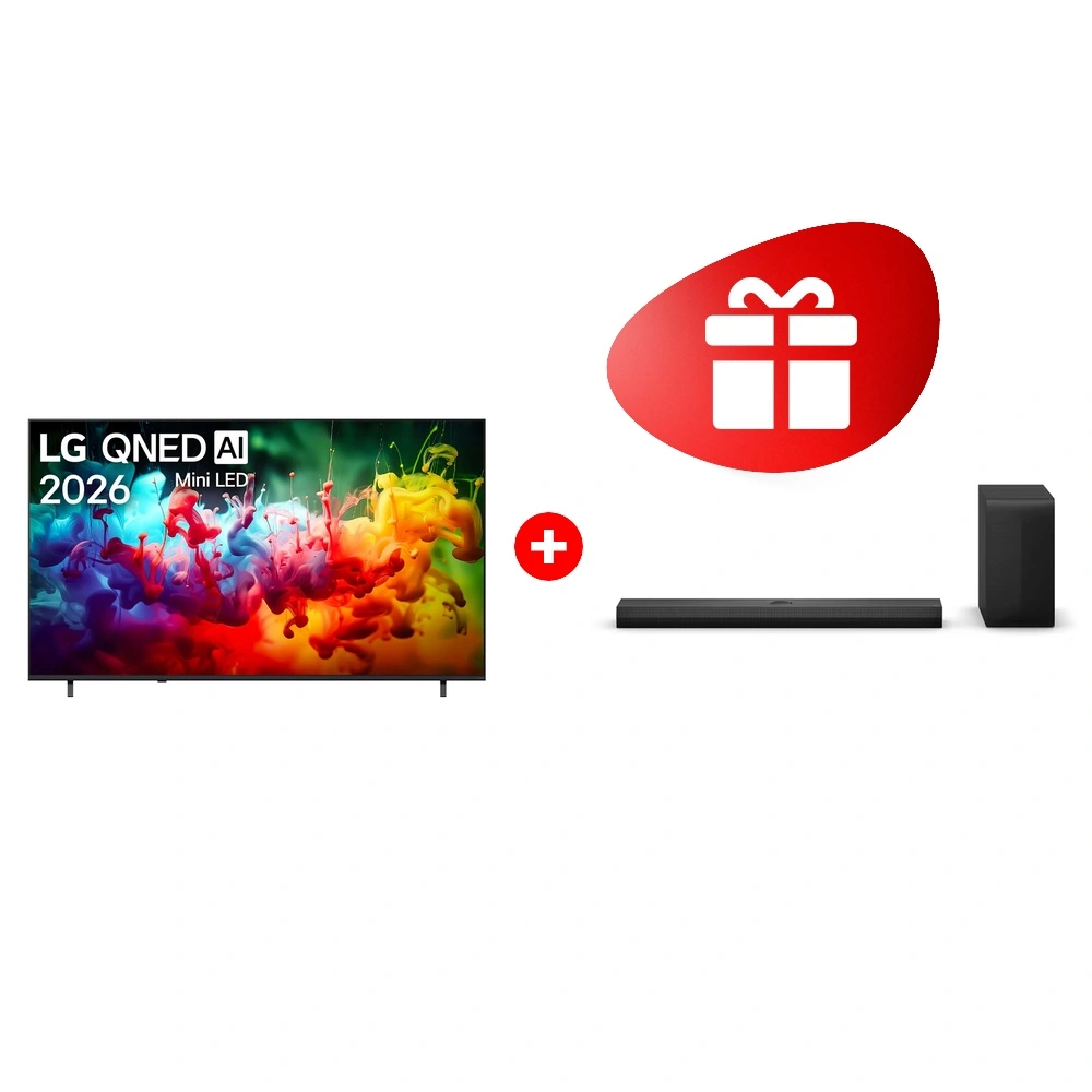 Комплект QNED телевизор LG 85QNED70B6A + Саундбар LG S70TY 