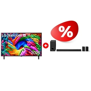Жиынтық LG 65NANO90A6B + LG S80TR 