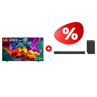 Комплект LG 100QNED85B6 + LG SC9S 