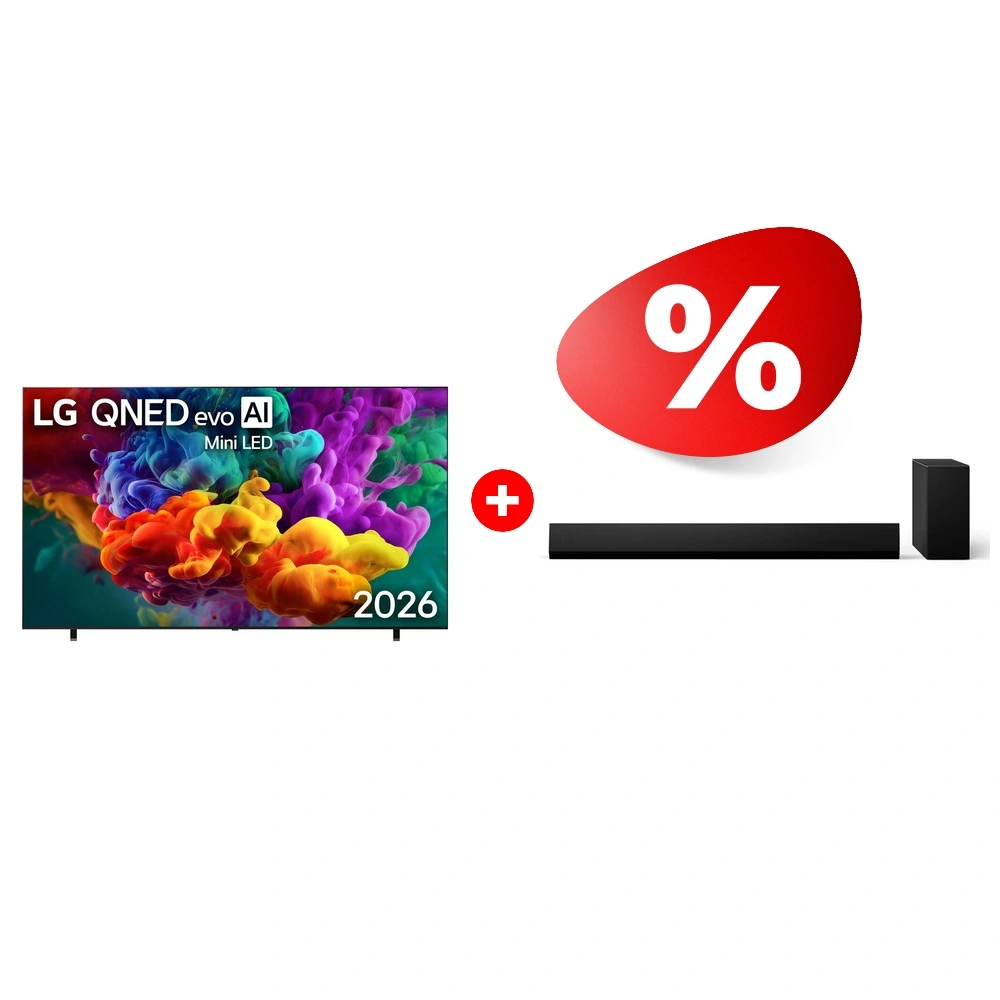 Комплект LG 100QNED85B6 + LG SG10TY 