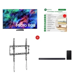 Комплект Samsung MRE65R95HXUXCE + ARG KL32-44T 32″ - 70″ + Samsung HW-Q600F/RU + Hitechnic на кронштейн до 65 диагонали 