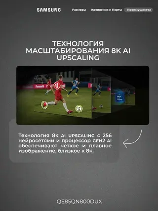 Neo QLED телевизор Samsung 8K QE85QN800DUXCE - фото 5