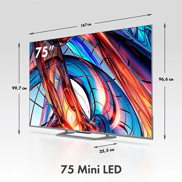 Комплект Mini LED TV Haier 75 Mini LED + ТВ тумба Mart Аврора 42″  - фото 2