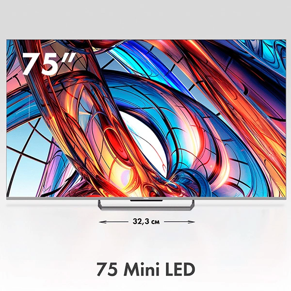 Комплект Mini LED TV Haier 75 Mini LED + ТВ тумба Mart Аврора 42″  - фото 3