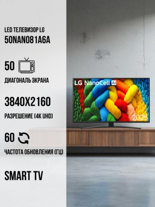LED телевизор LG 50NANO81A6A - фото 2
