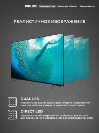 LED телевизор Philips 43PUD7029/71 - фото 4