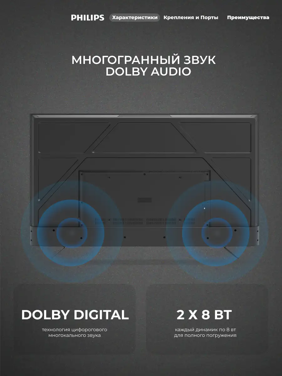 LED телевизор Philips 43PUD7029/71 - фото 7