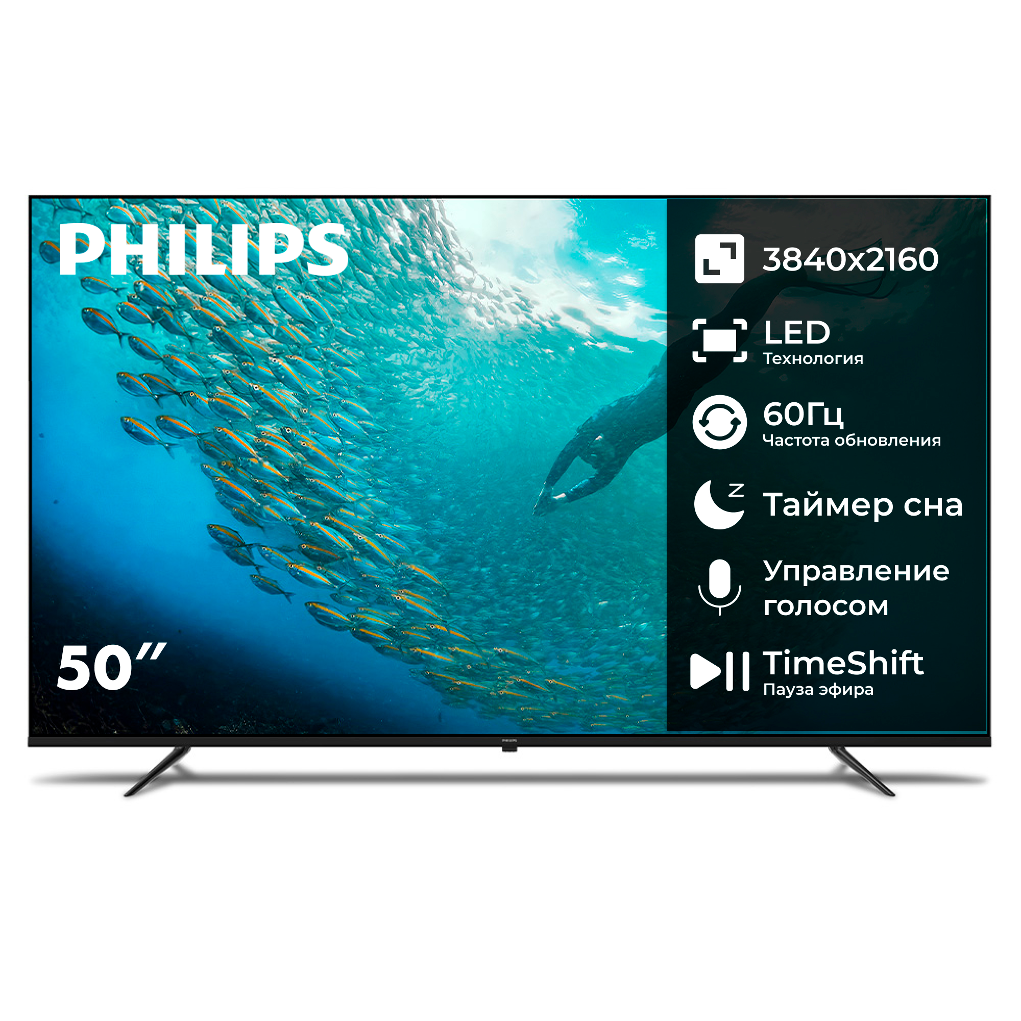 LED телевизор Philips 50PUD7029/71