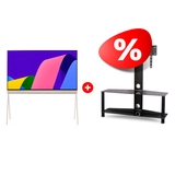 Комплект OLED телевизор LG Lifestyle Pose 55LX1Q6LA + ТВ тумба Mart Аврора 42″ 