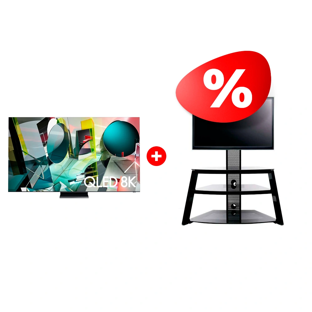 Жиынтық QLED Samsung теледидары QE75Q950TSUXCE + Mart сөресі Кристалл К 65″ 