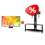 Комплект QLED телевизор Samsung QE55Q95TAUXCE + ТВ тумба Mart Аврора 42″ 