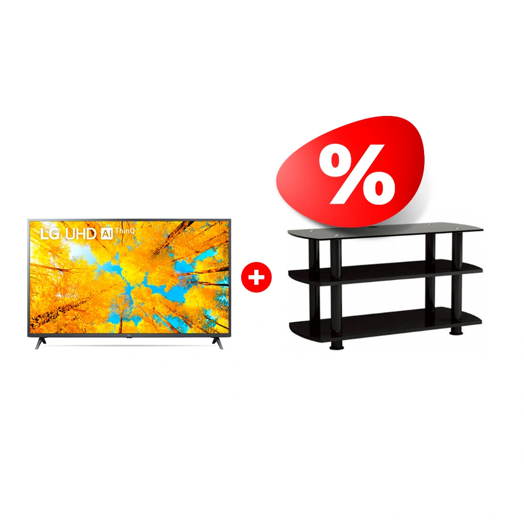 Комплект LED телевизор LG 65UQ76003LD + ТВ тумба ARG T3005 50″ 
