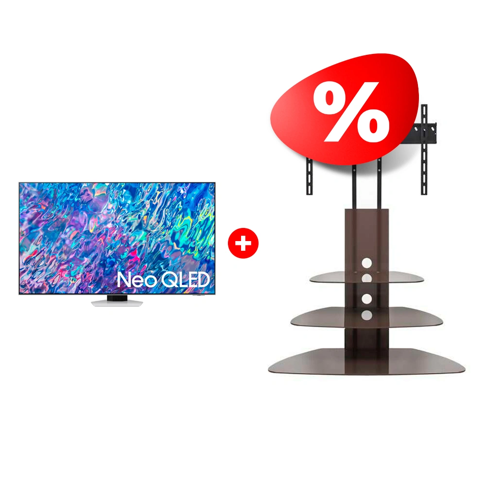 Комплект Neo QLED телевизор Samsung QE65QN85BAUXCE + ТВ тумба Mart Плаза-Консоль 50″ 