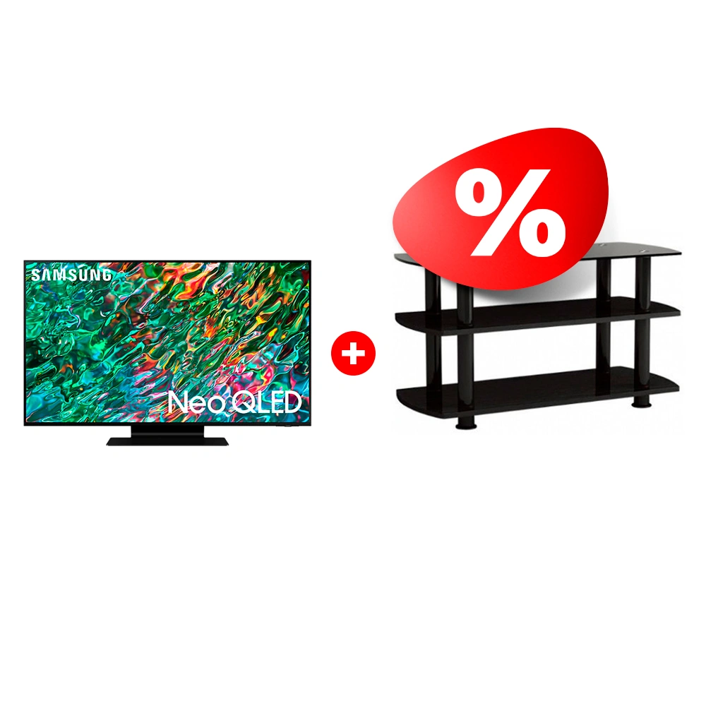 Комплект QLED телевизор Samsung QE65QN90BAUXCE + ТВ тумба ARG T3005 50″ 