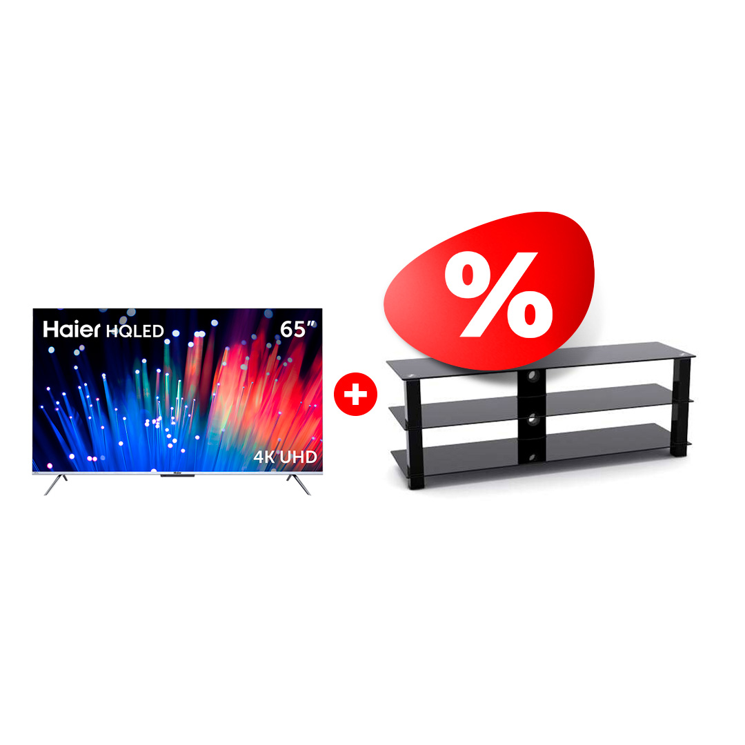 Комплект HQLED телевизор Haier 65 S3 + ТВ тумба ARG T4004XL 