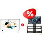 Жиынтық QLED Samsung теледидары The Frame TV  QE65LS03AAUXCE + Mart сөресі Каскад 65″ 