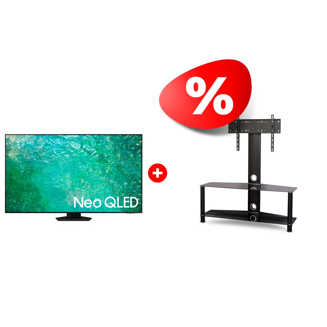 Комплект Neo QLED телевизор Samsung QE85QN85CAUXCE + ТВ тумба Mart Аврора 42″