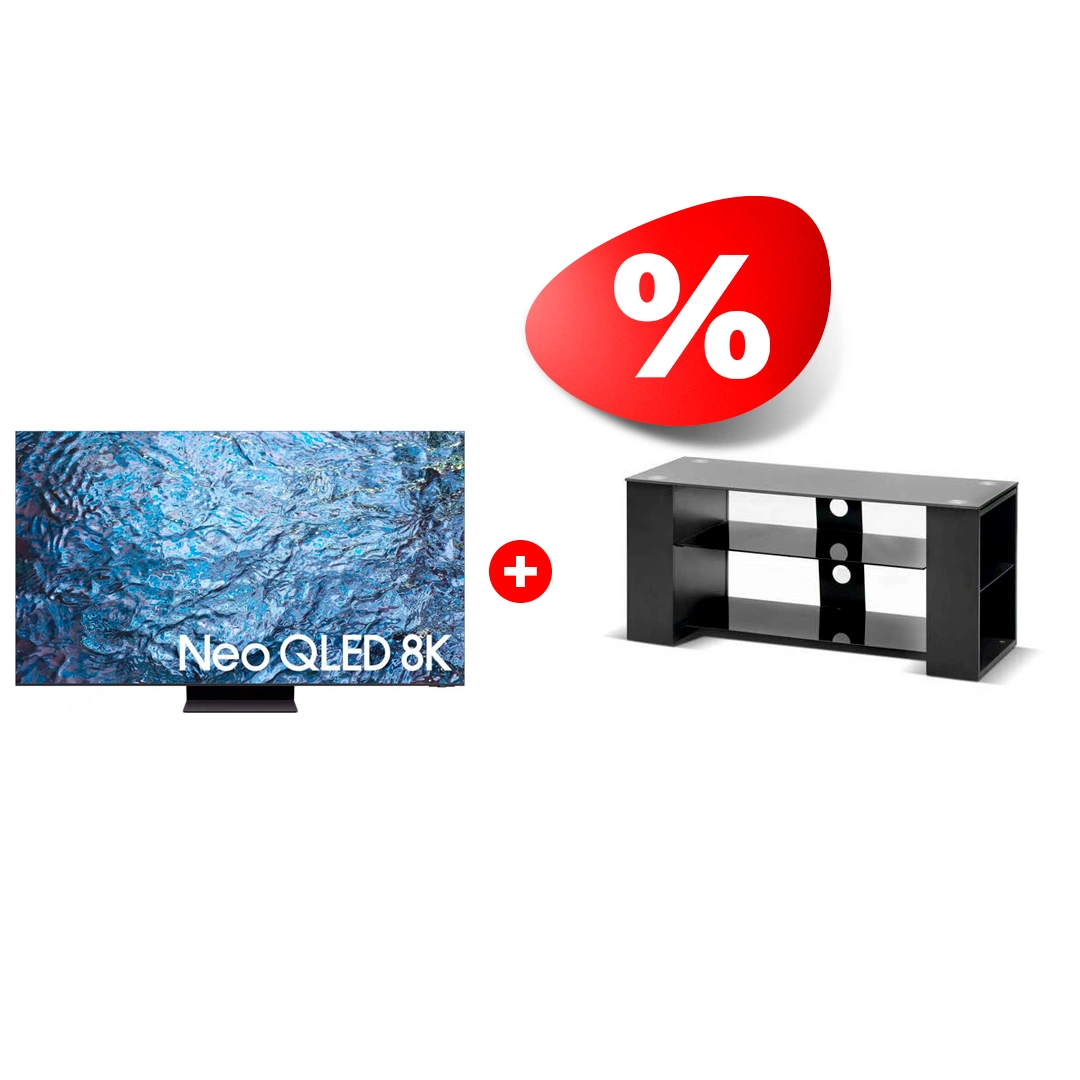 Комплект Neo QLED 8K телевизор Samsung QE75QN900CUXCE + ТВ тумба Mart Готика 42″