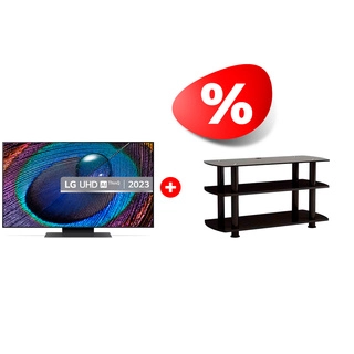 Жиынтық  LG LED теледидары 55UR91006LA + Elenberg сөресі T3005 