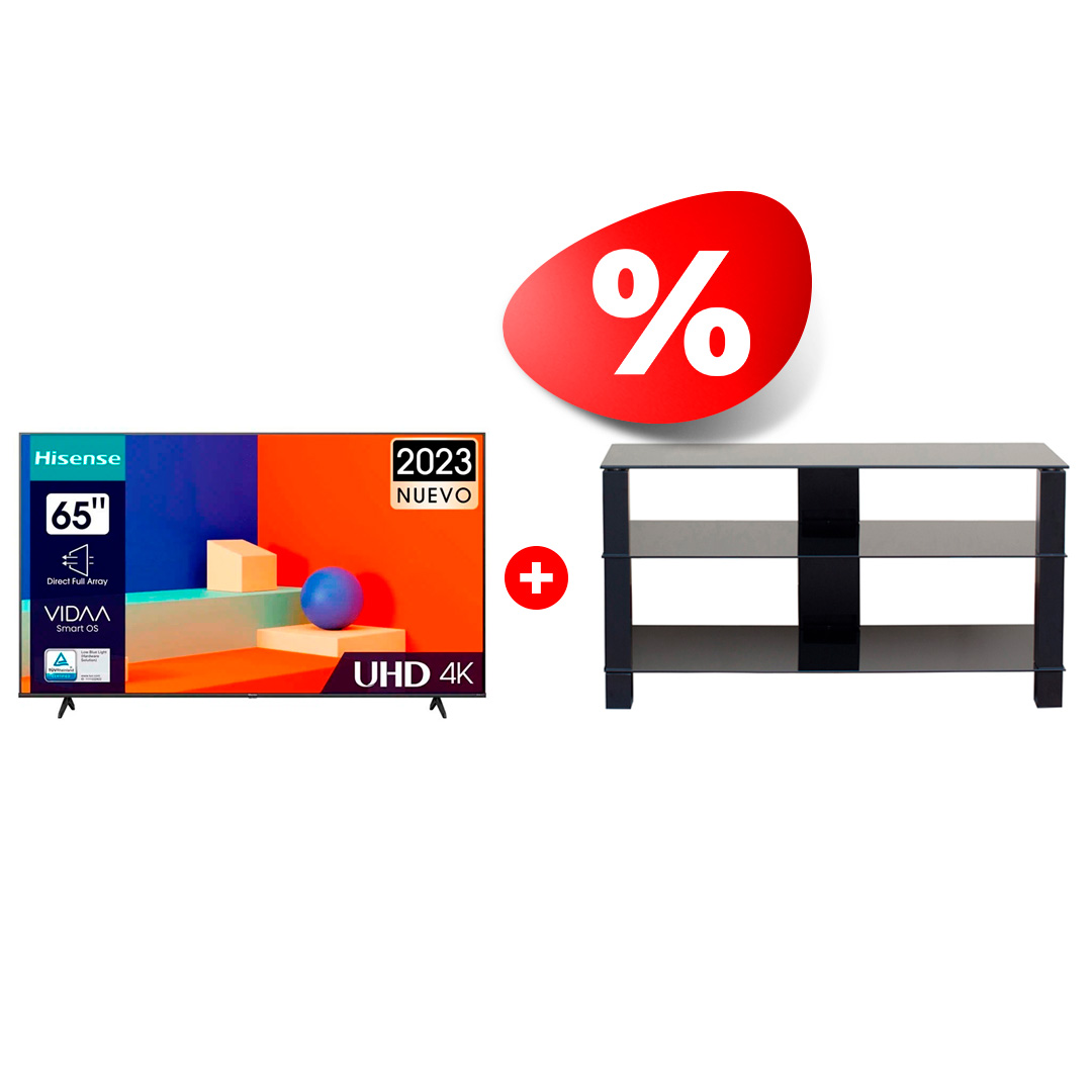 Комплект LED телевизор Hisense + ТВ тумба Mart 65A6K + Рим 46″ - фото 2