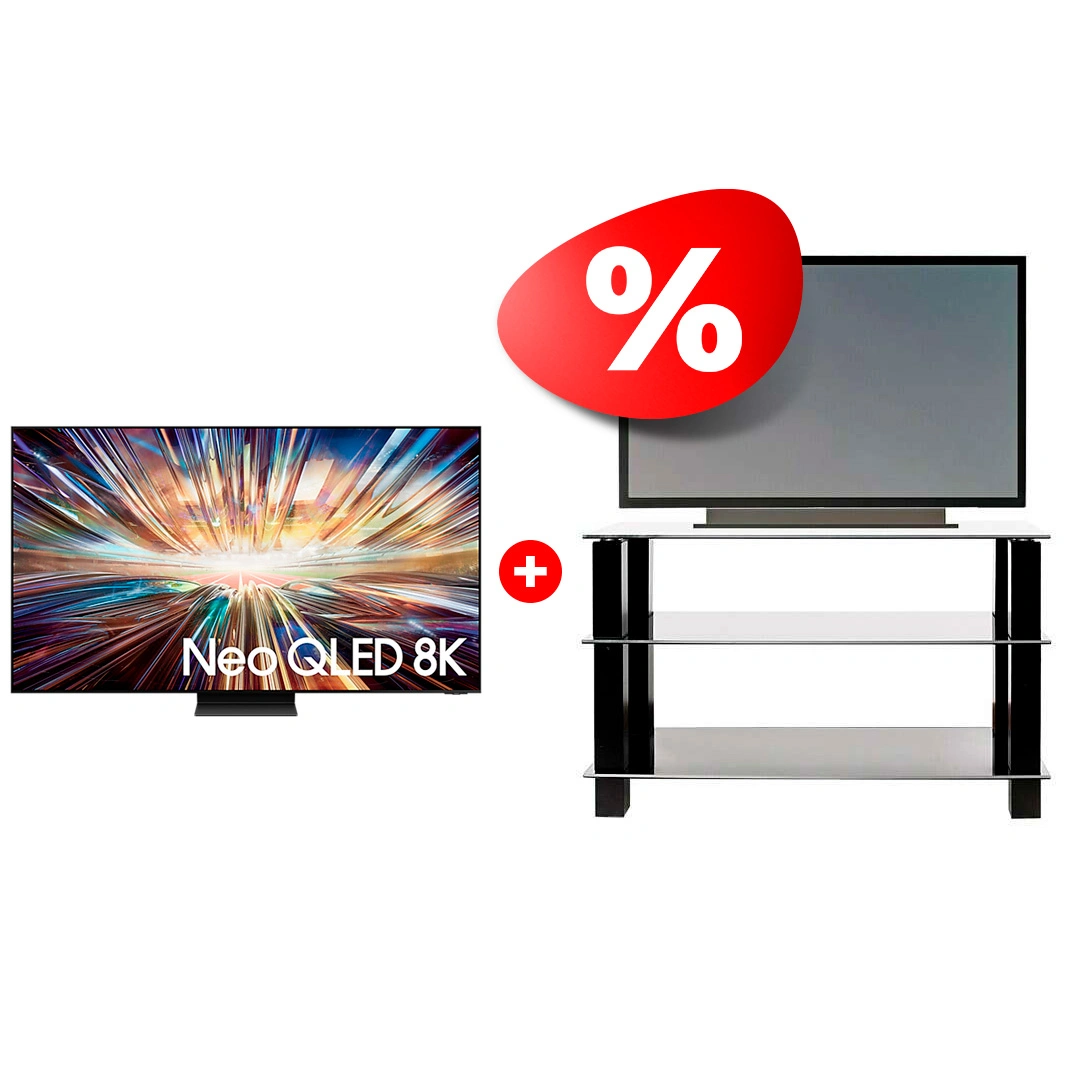 Комплект Neo QLED телевизор Samsung + ТВ тумба Mart 8K QE85QN800DUXCE + Эдельвейс 42″