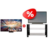 Комплект Neo QLED телевизор Samsung + ТВ тумба Mart 8K QE85QN800DUXCE + Эдельвейс 42″