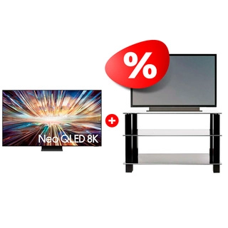Комплект Neo QLED телевизор Samsung + ТВ тумба Mart 8K QE85QN800DUXCE + Эдельвейс 42″