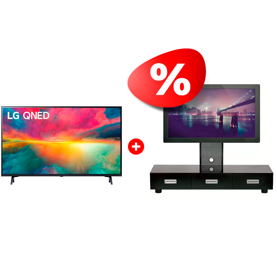 Комплект QNED телевизор LG + ТВ тумба Mart 55QNED756RA + Универсал 65″ - фото 2