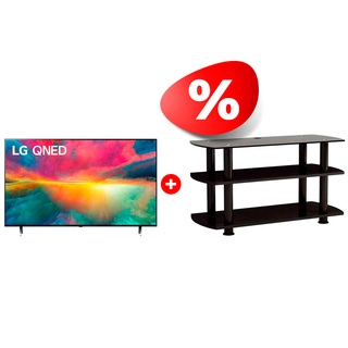 Жиынтық LG QNED теледидары 75QNED756RA + Elenberg сөресі T3005 