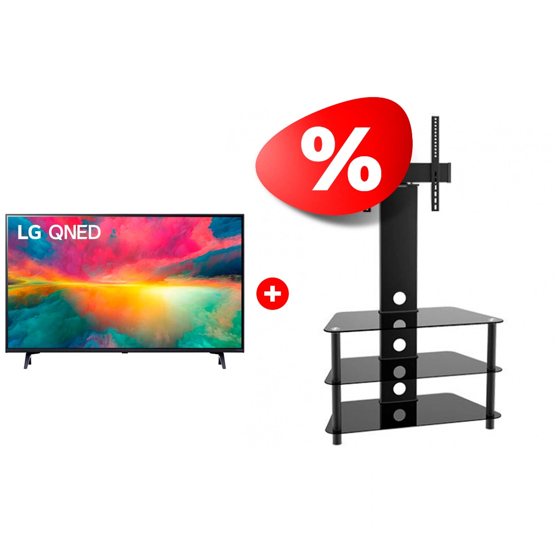 Жиынтық LG QNED теледидары 55QNED756RA + ARG сөресі TP2003S 47″ 