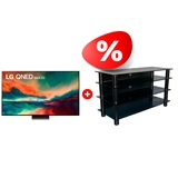 Комплект QNED телевизор LG + ТВ тумба Стеклокомплекс 55QNED876RA + ТV-SR 920/4