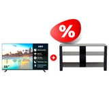 Жиынтық LED телевизор ARG A55U1C1 + Mart сөресі Рим 46″ 