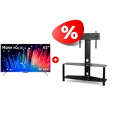 Жиынтық HQ LED Haier теледидары 65 S3 + Mart сөресі Аврора 42″ 