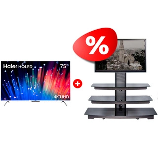 Жиынтық HQ LED Haier теледидары 75 S3 + Mart сөресі Верона 65″ 