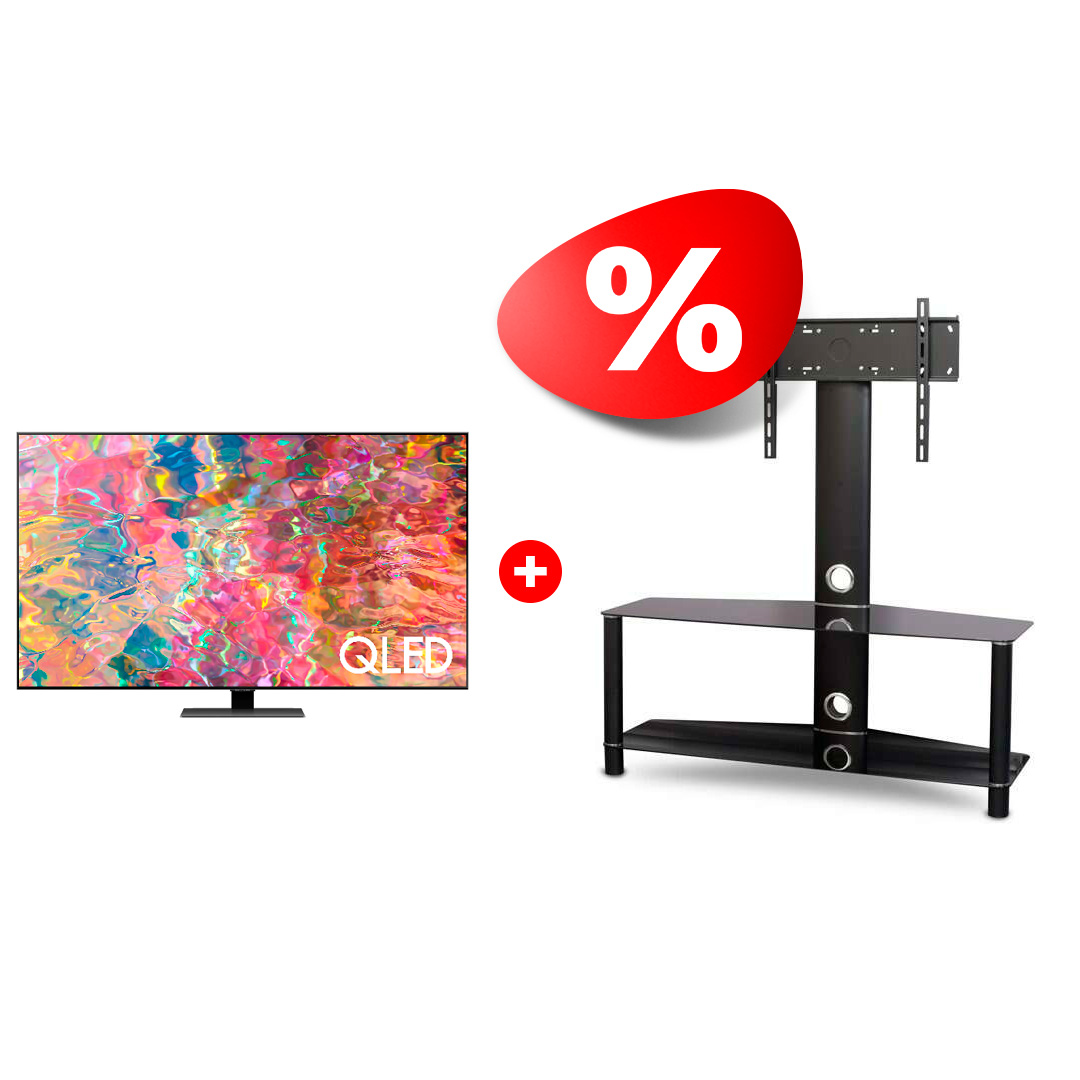 Жиынтық QLED Samsung теледидары QE55Q80BAUXCE + Mart сөресі Аврора 42″  - фото 2