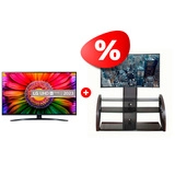 Жиынтық  LG LED теледидары 65UR81006LJ + Mart сөресі Каскад 65″ 